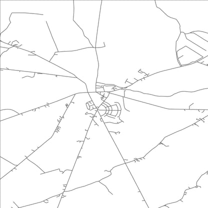 ROAD MAP OF KILCORMAC, IRELAND BY MAPBAKES