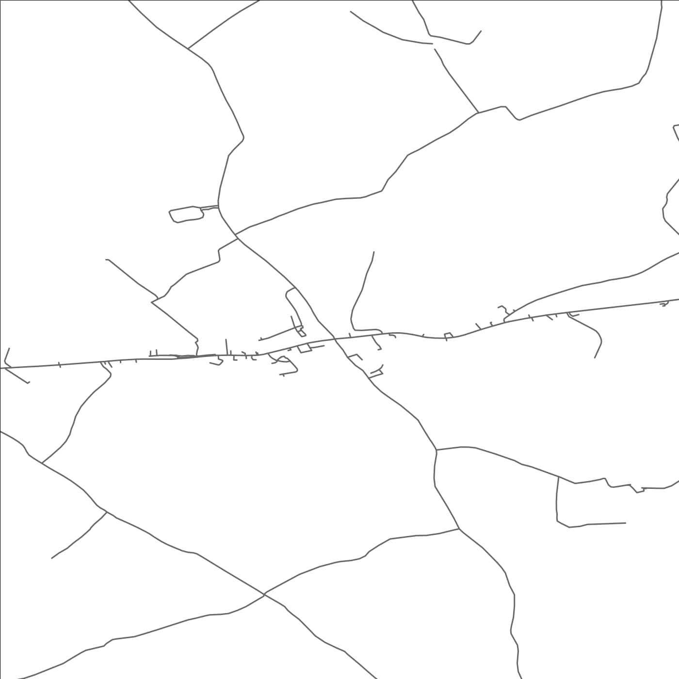 ROAD MAP OF KILDORRERY, IRELAND BY MAPBAKES