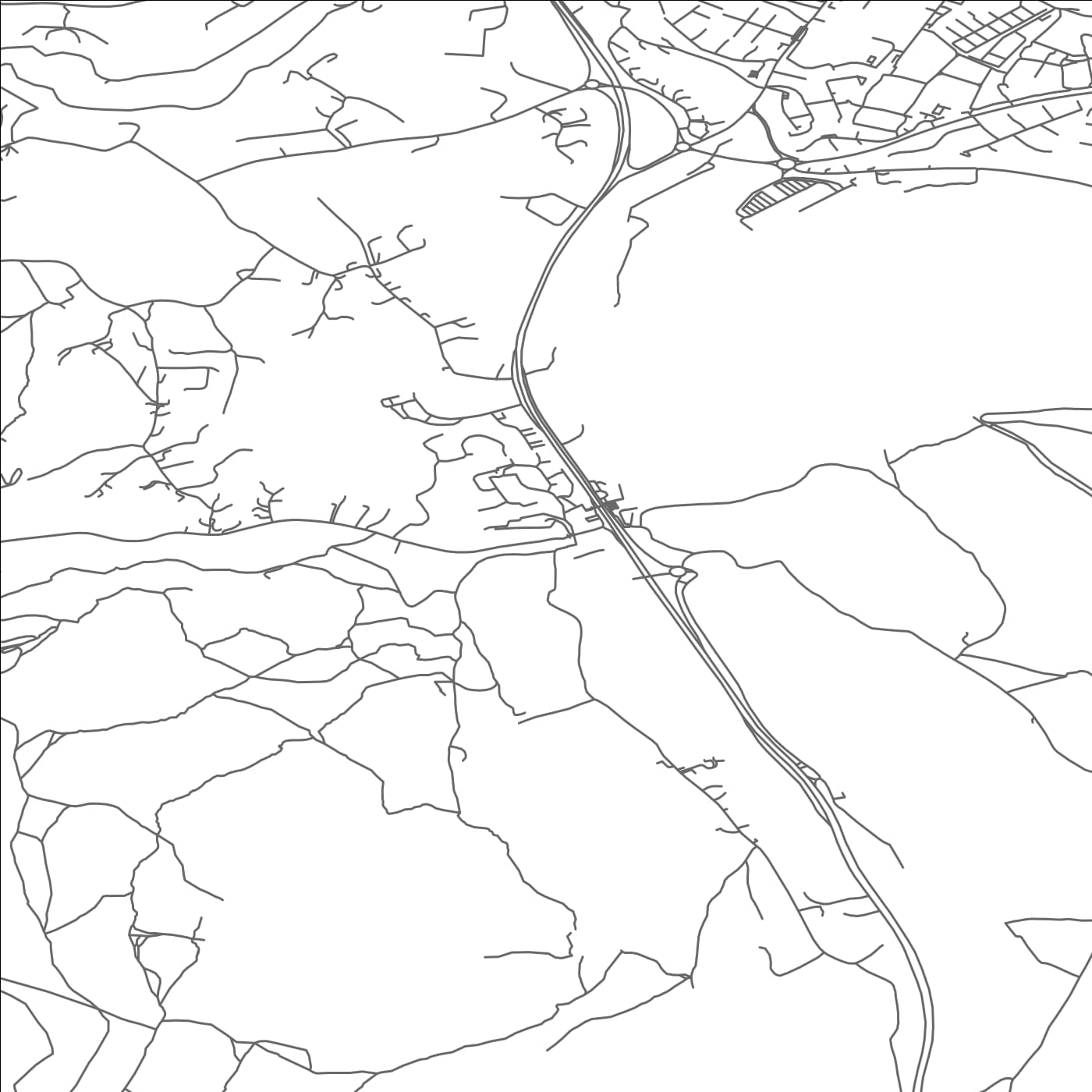 ROAD MAP OF KILMACANOGE, IRELAND BY MAPBAKES