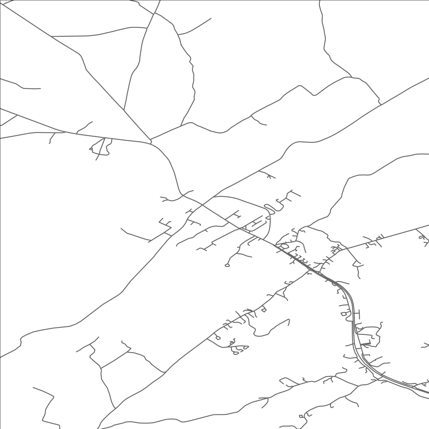 ROAD MAP OF KILMACRENAN, IRELAND BY MAPBAKES