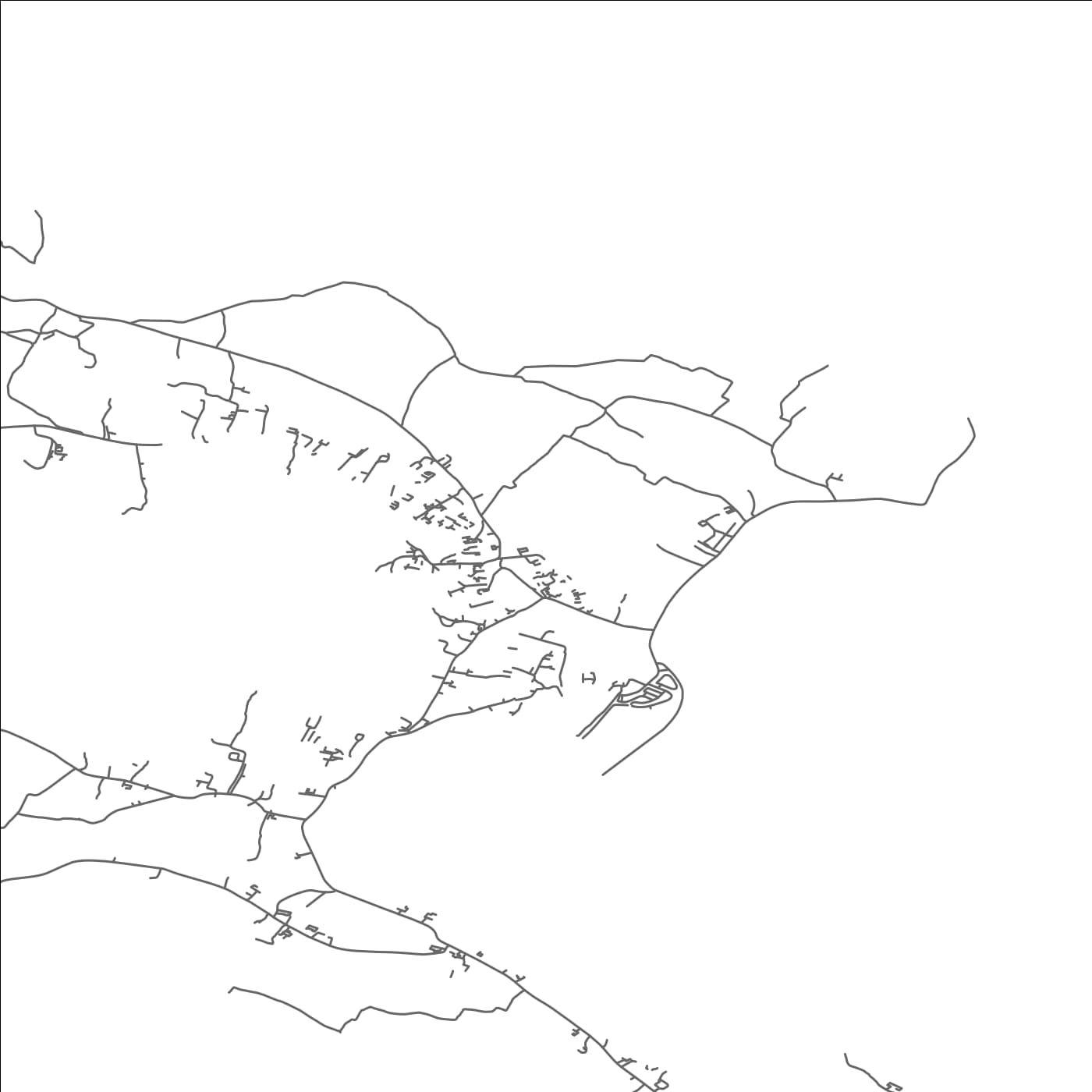 ROAD MAP OF KILRONAN, IRELAND BY MAPBAKES