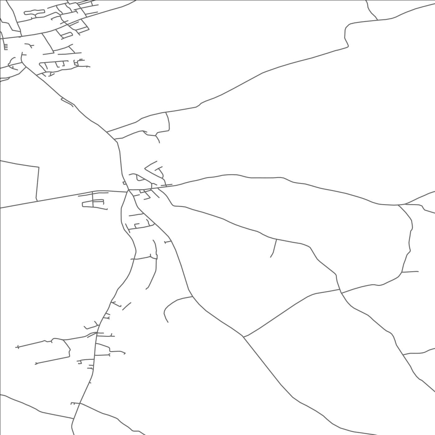 ROAD MAP OF LADYSBRIDGE, IRELAND BY MAPBAKES