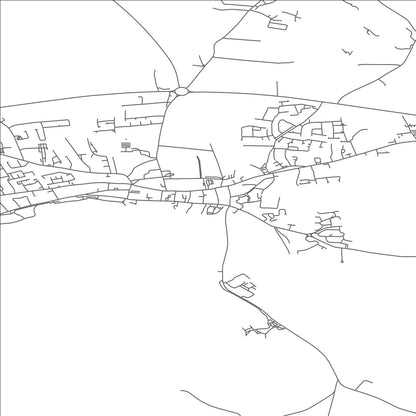 ROAD MAP OF LOUGHREA, IRELAND BY MAPBAKES