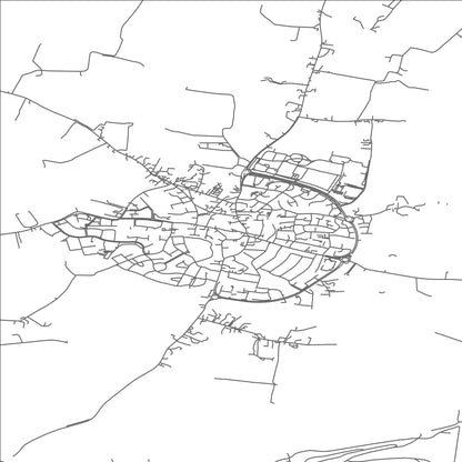 ROAD MAP OF LUSCA, IRELAND BY MAPBAKES