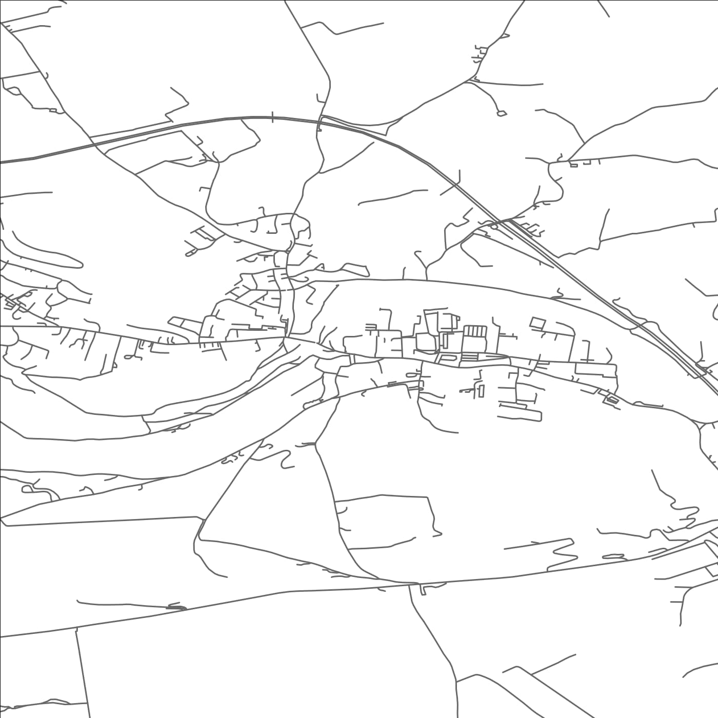 ROAD MAP OF MACROOM, IRELAND BY MAPBAKES