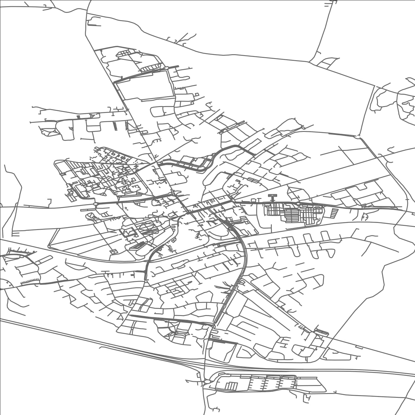 ROAD MAP OF MAIGH NUAD, IRELAND BY MAPBAKES