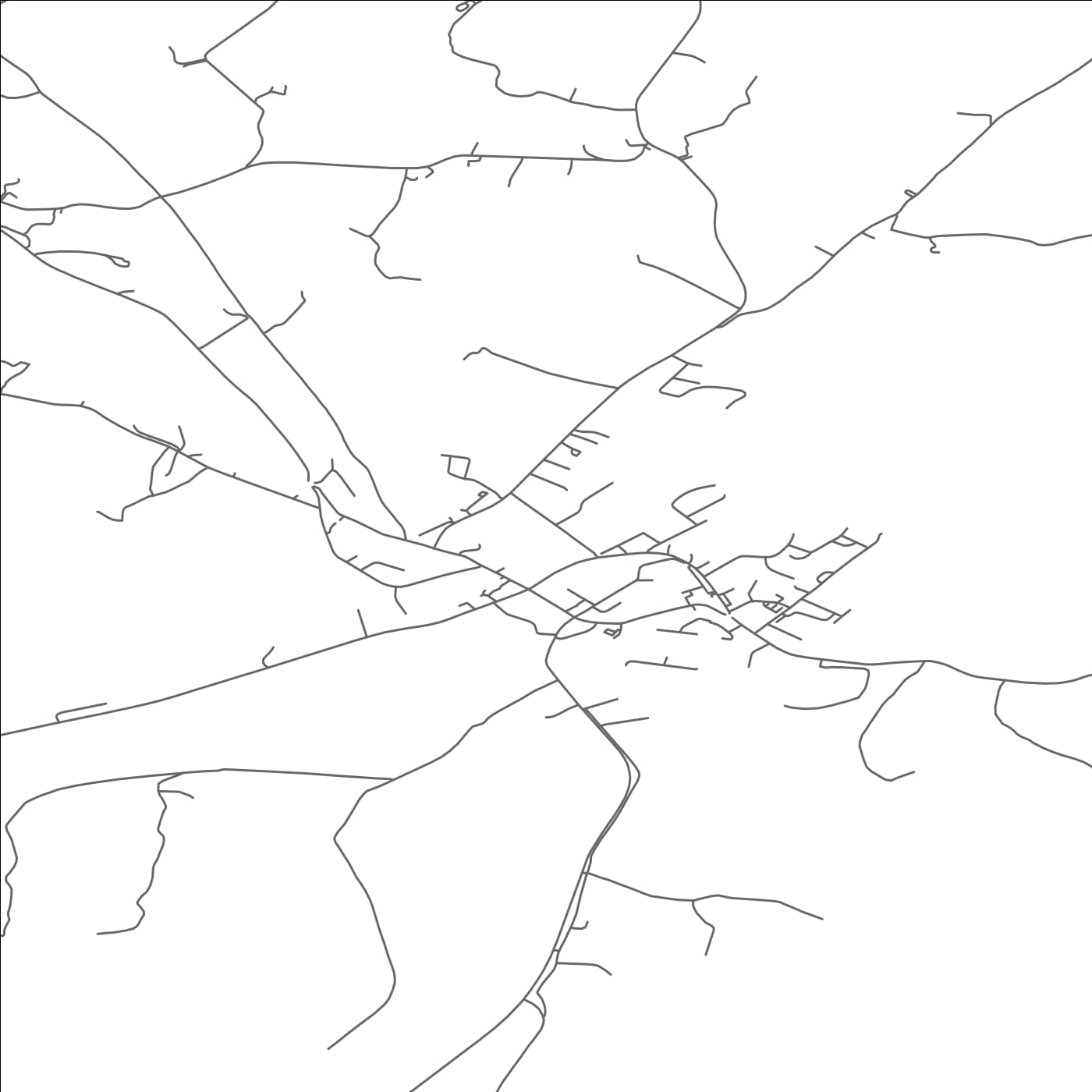 ROAD MAP OF MANORHAMILTON, IRELAND BY MAPBAKES