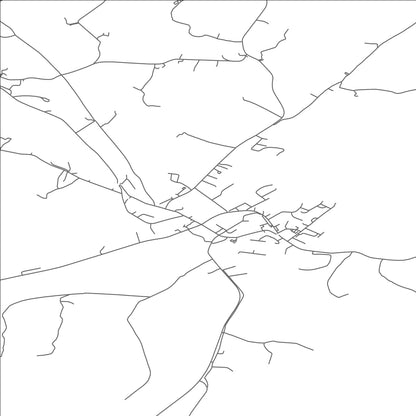 ROAD MAP OF MANORHAMILTON, IRELAND BY MAPBAKES