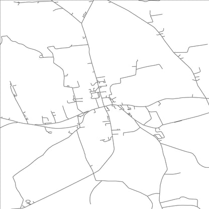 ROAD MAP OF MOHILL, IRELAND BY MAPBAKES