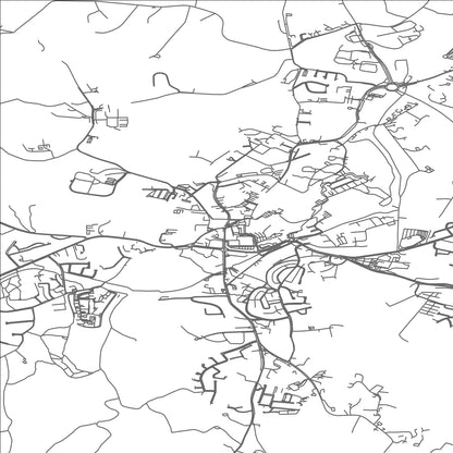 ROAD MAP OF MONAGHAN, IRELAND BY MAPBAKES