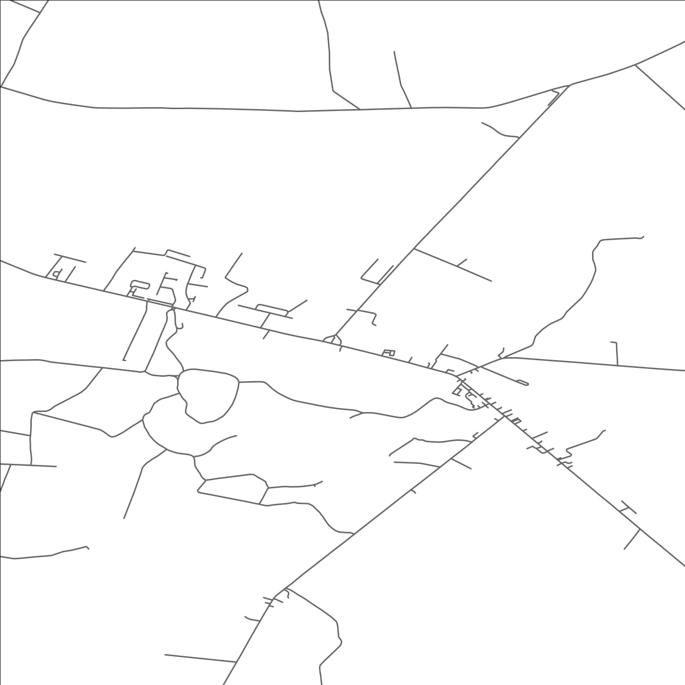 ROAD MAP OF MOUNT BELLEW BRIDGE, IRELAND BY MAPBAKES