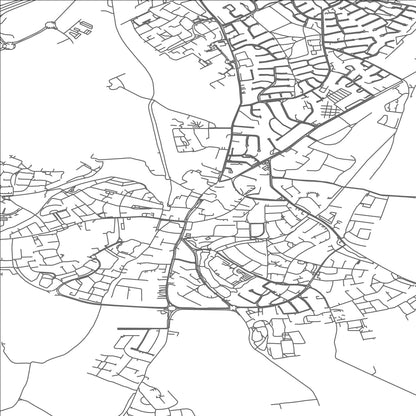 ROAD MAP OF NAAS, IRELAND BY MAPBAKES