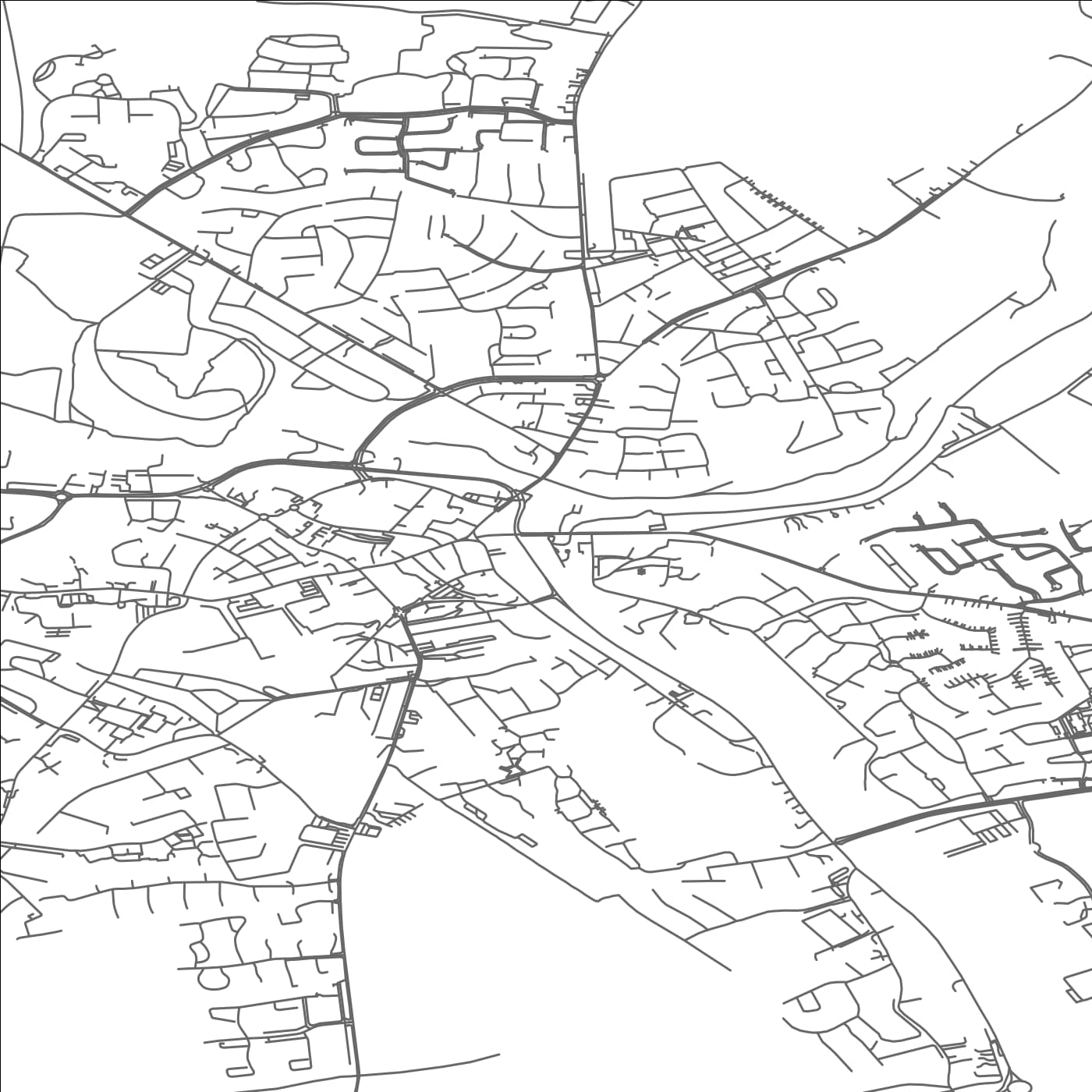 ROAD MAP OF NAVAN, IRELAND BY MAPBAKES