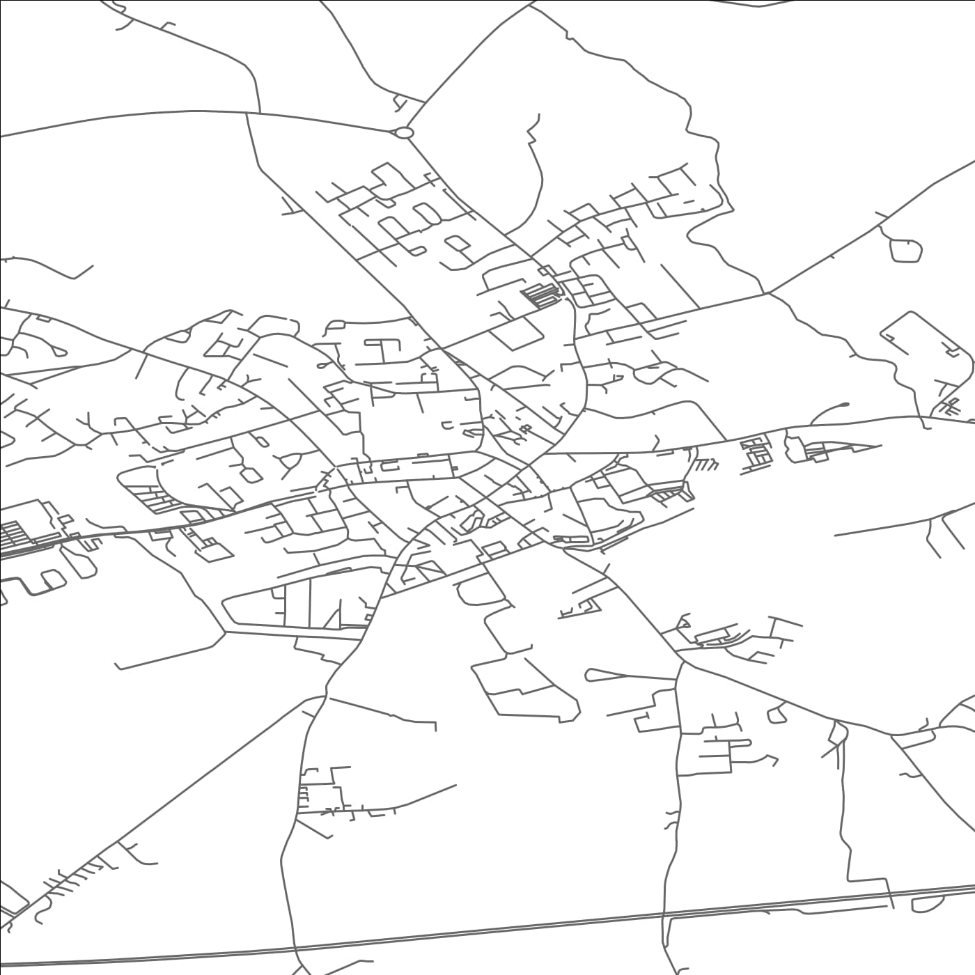 ROAD MAP OF NENAGH, IRELAND BY MAPBAKES