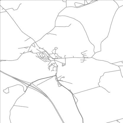 ROAD MAP OF NEWMARKET ON FERGUS, IRELAND BY MAPBAKES