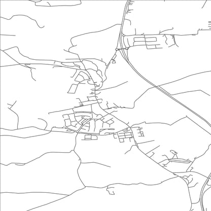 ROAD MAP OF NEWTOWN MOUNT KENNEDY, IRELAND BY MAPBAKES