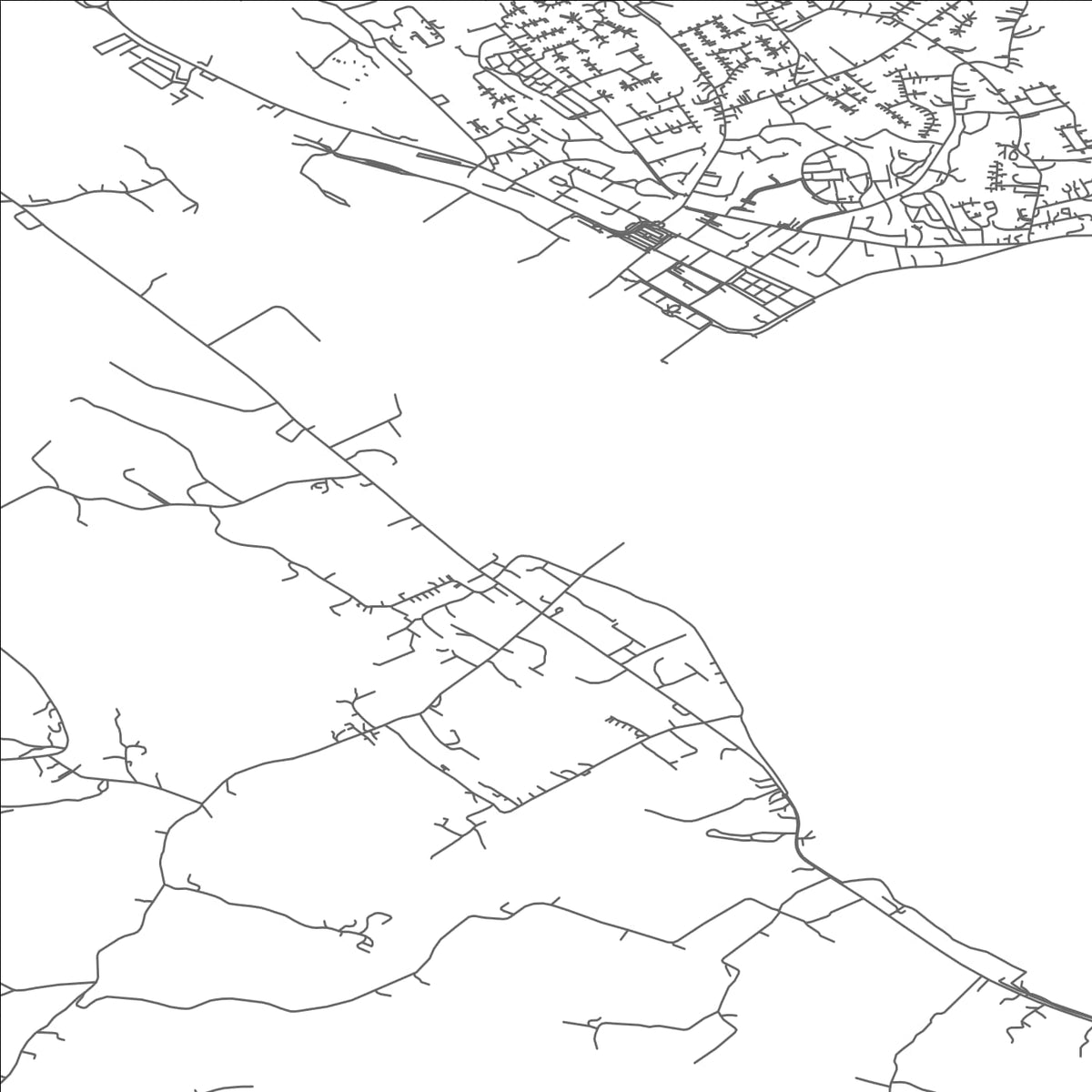 ROAD MAP OF OMEATH, IRELAND BY MAPBAKES
