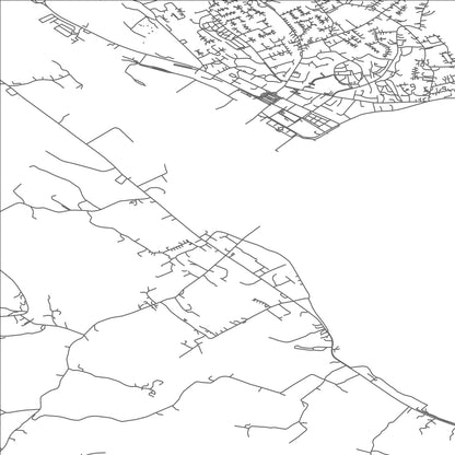 ROAD MAP OF OMEATH, IRELAND BY MAPBAKES