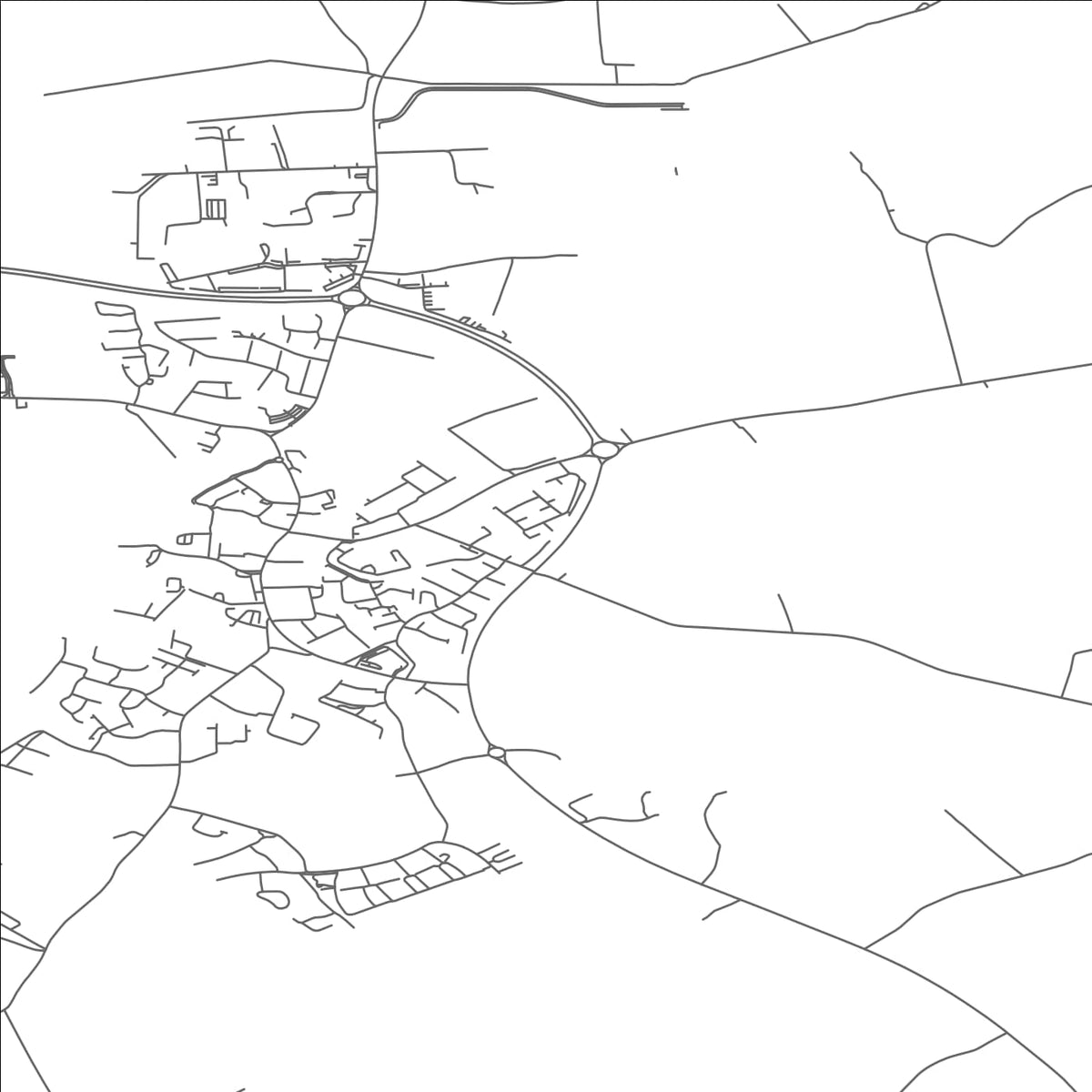 ROAD MAP OF ORANMORE, IRELAND BY MAPBAKES