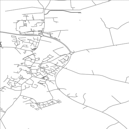 ROAD MAP OF ORANMORE, IRELAND BY MAPBAKES