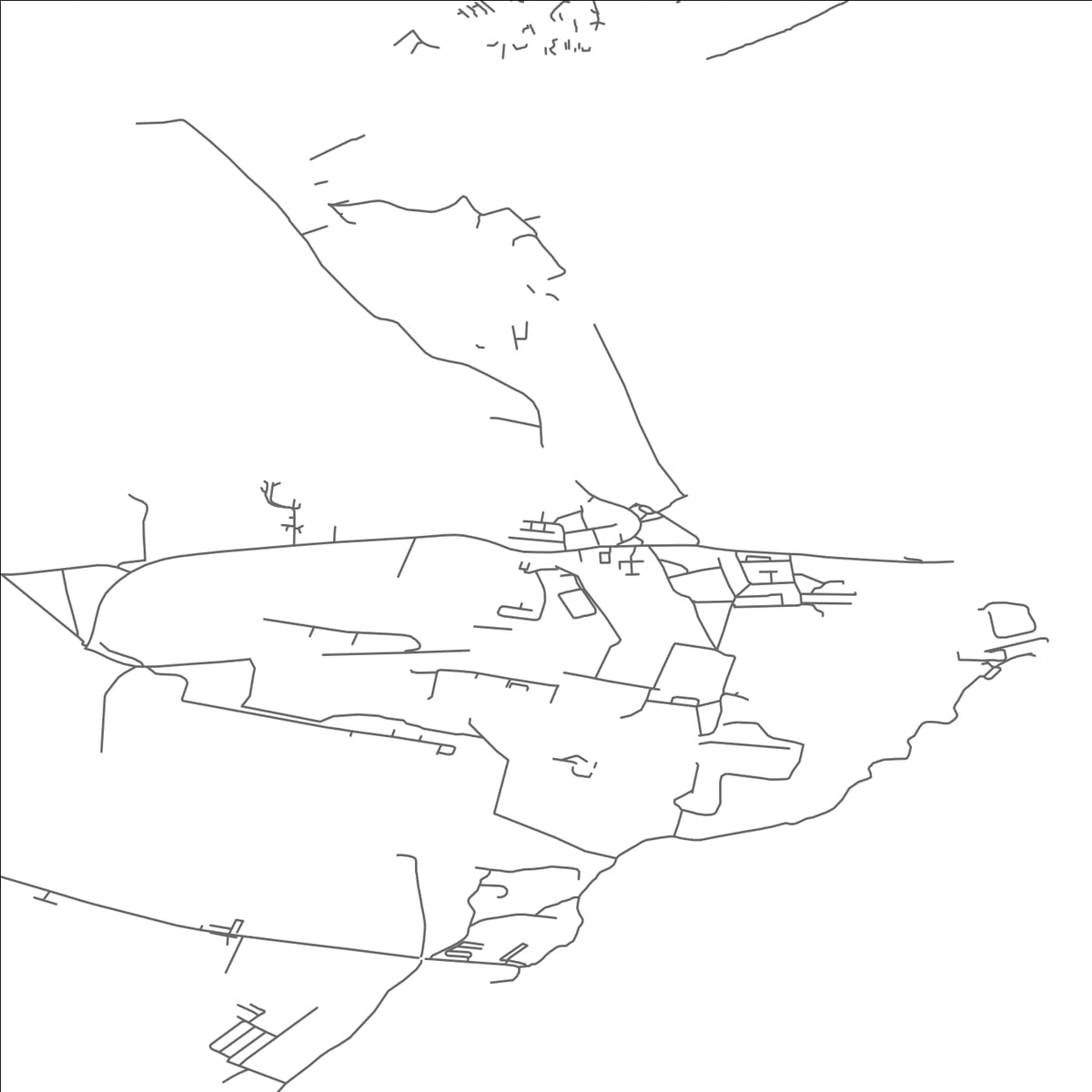 ROAD MAP OF PORTRAINE, IRELAND BY MAPBAKES