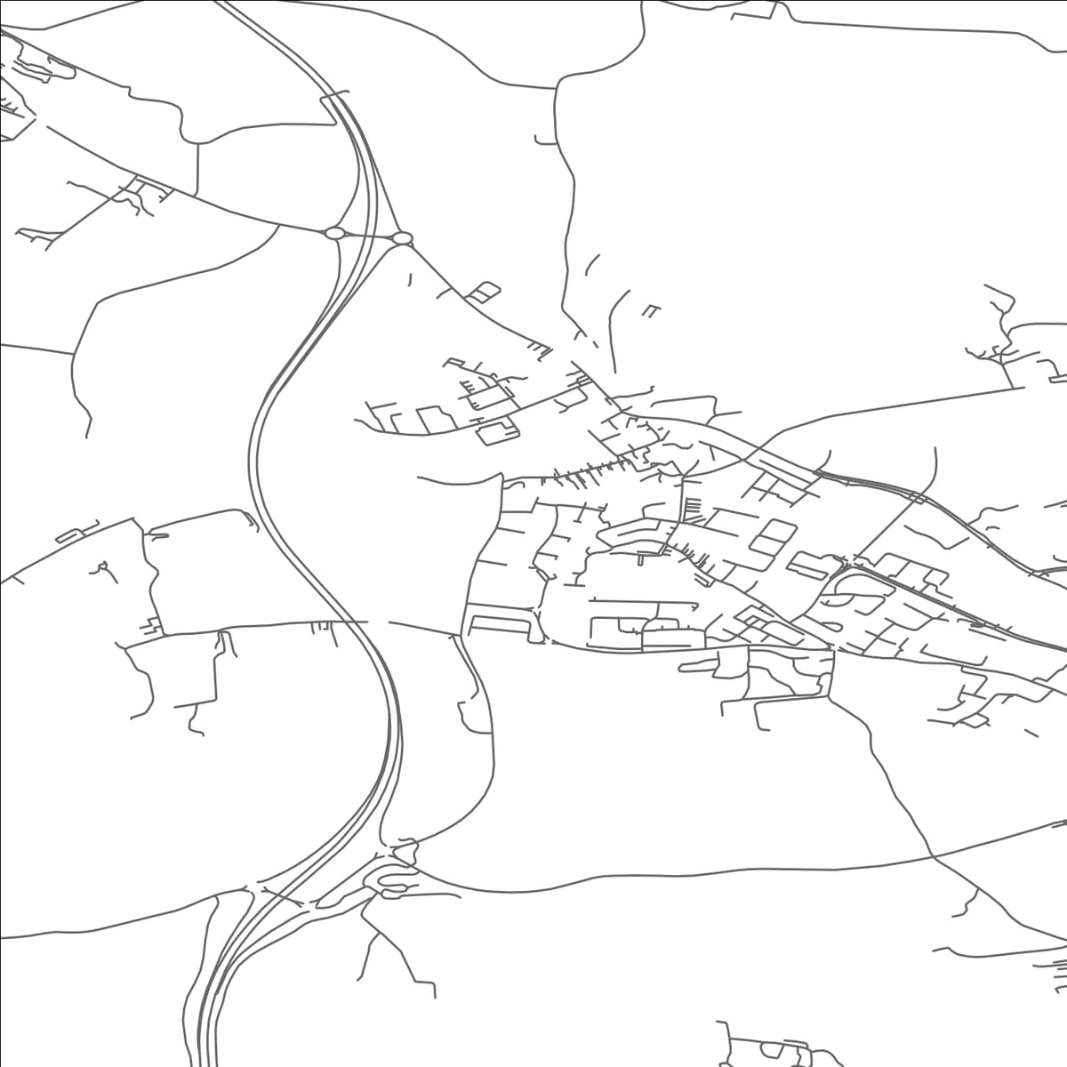 ROAD MAP OF RATHNEW, IRELAND BY MAPBAKES