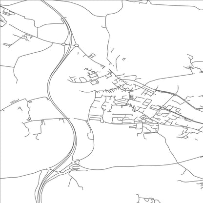 ROAD MAP OF RATHNEW, IRELAND BY MAPBAKES