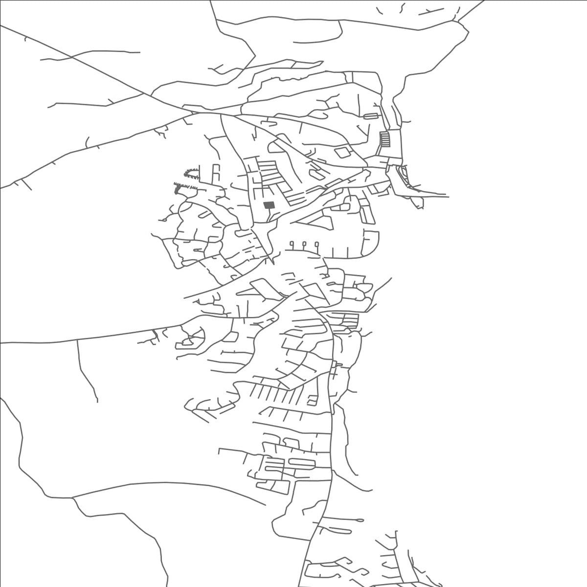 ROAD MAP OF RIVERCHAPEL, IRELAND BY MAPBAKES
