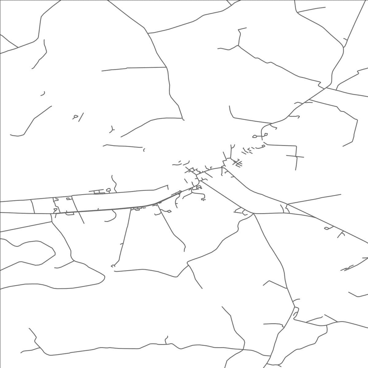 ROAD MAP OF ROCKCORRY, IRELAND BY MAPBAKES