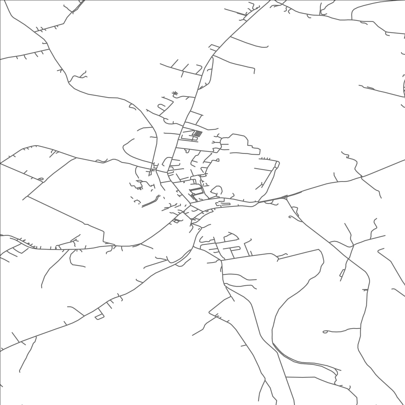 ROAD MAP OF THOMASTOWN, IRELAND BY MAPBAKES