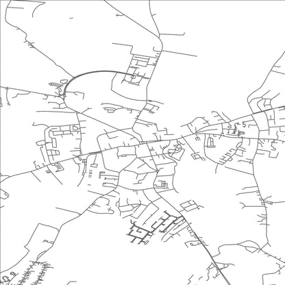 ROAD MAP OF THURLES, IRELAND BY MAPBAKES