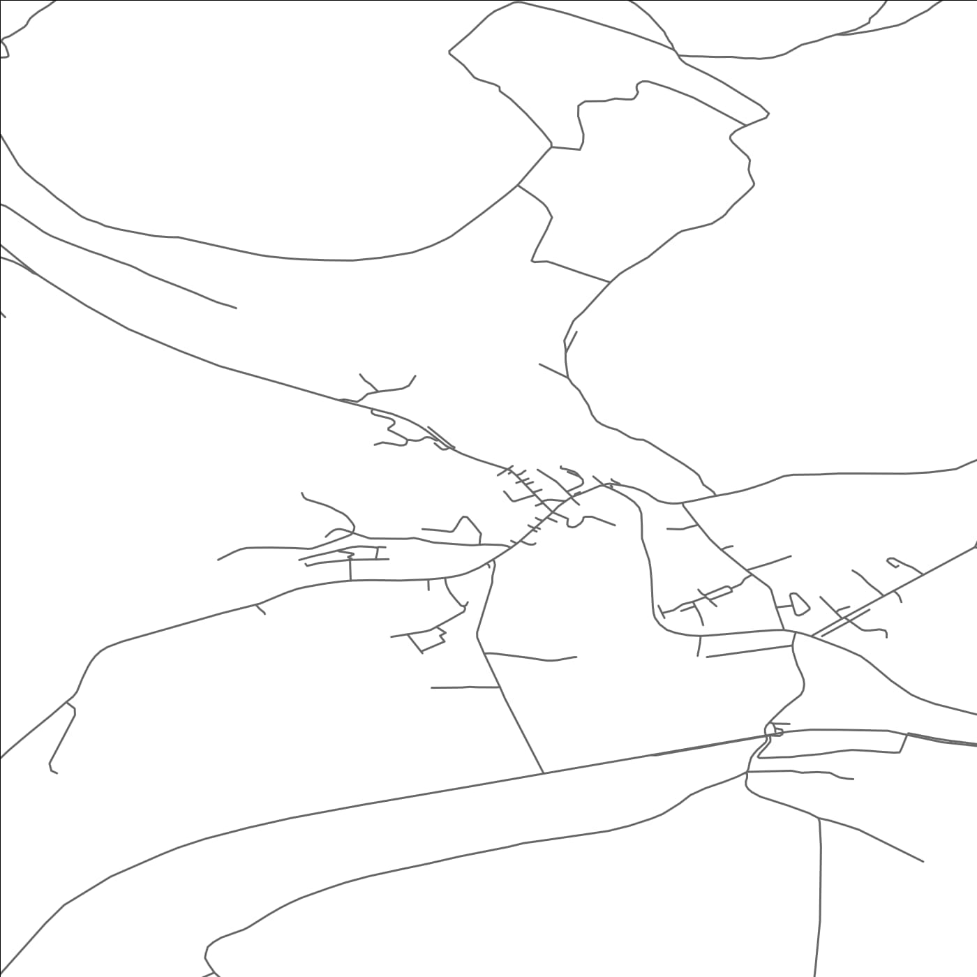 ROAD MAP OF TINAHELY, IRELAND BY MAPBAKES