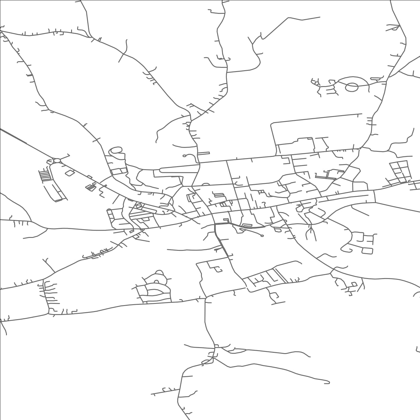 ROAD MAP OF TIPPERARY, IRELAND BY MAPBAKES