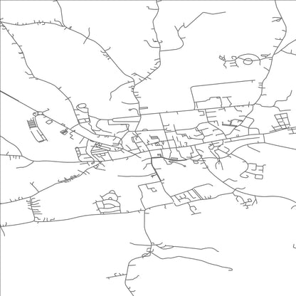 ROAD MAP OF TIPPERARY, IRELAND BY MAPBAKES