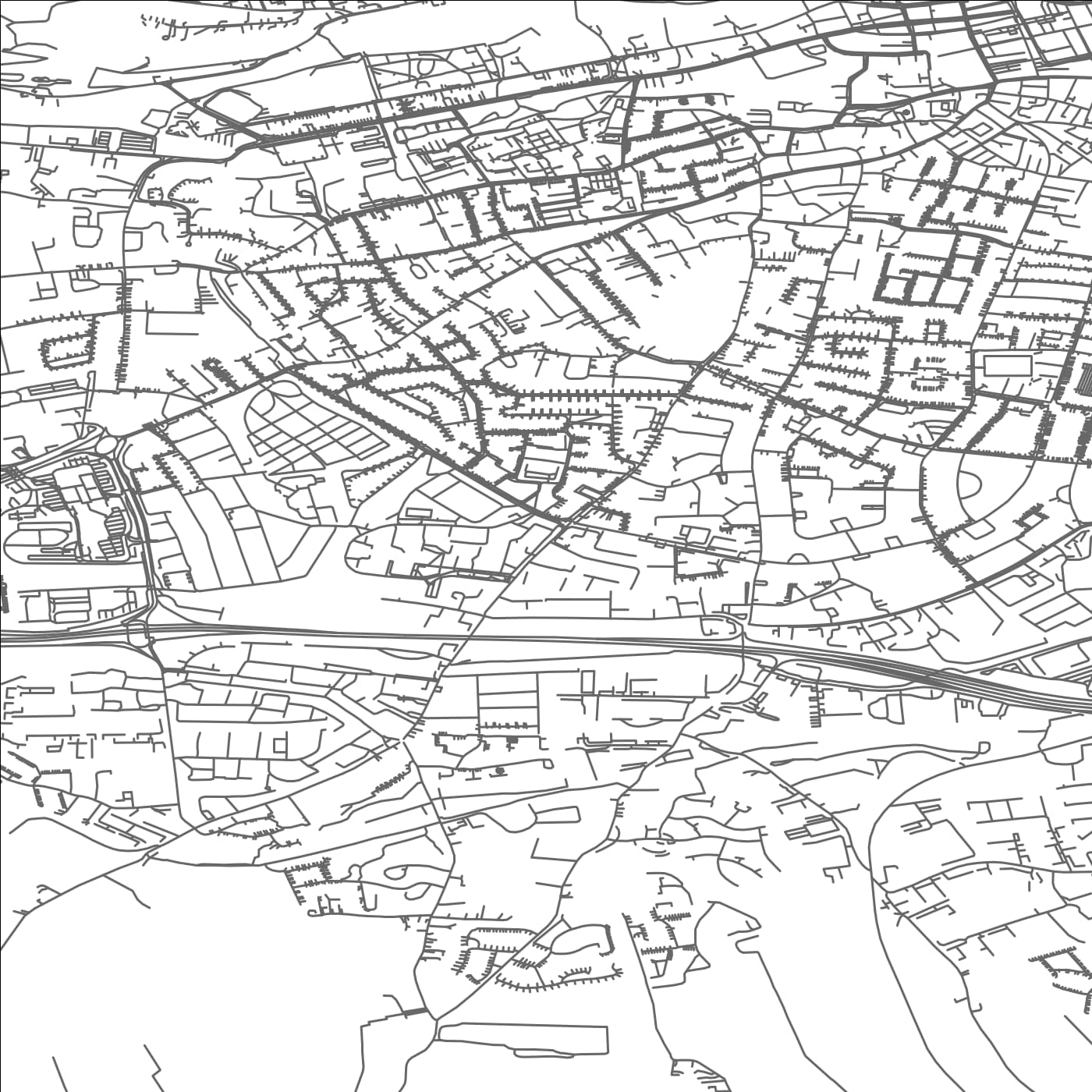 ROAD MAP OF TOGHER, IRELAND BY MAPBAKES