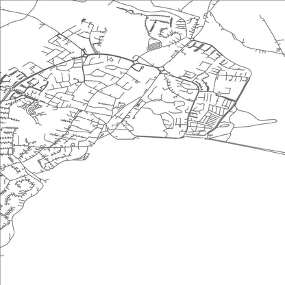 ROAD MAP OF TRAMORE, IRELAND BY MAPBAKES