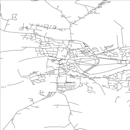 ROAD MAP OF TRIM, IRELAND BY MAPBAKES