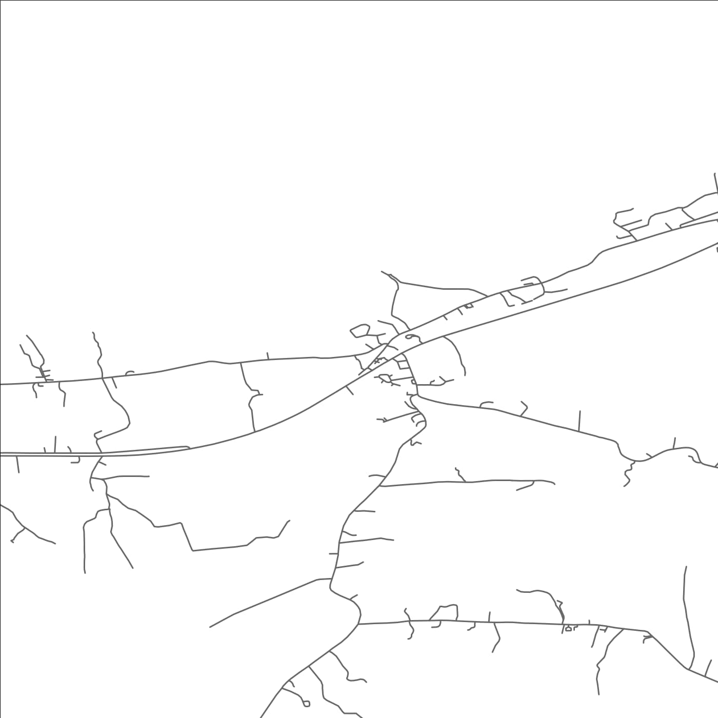 ROAD MAP OF TULLAGHAN, IRELAND BY MAPBAKES