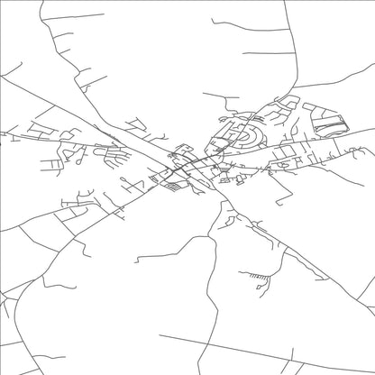 ROAD MAP OF TULLOW, IRELAND BY MAPBAKES