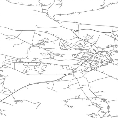 ROAD MAP OF WESTPORT, IRELAND BY MAPBAKES