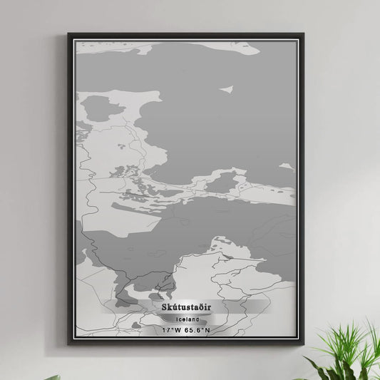 ROAD MAP OF SKUTUSTADIR, ICELAND BY MAPBAKES