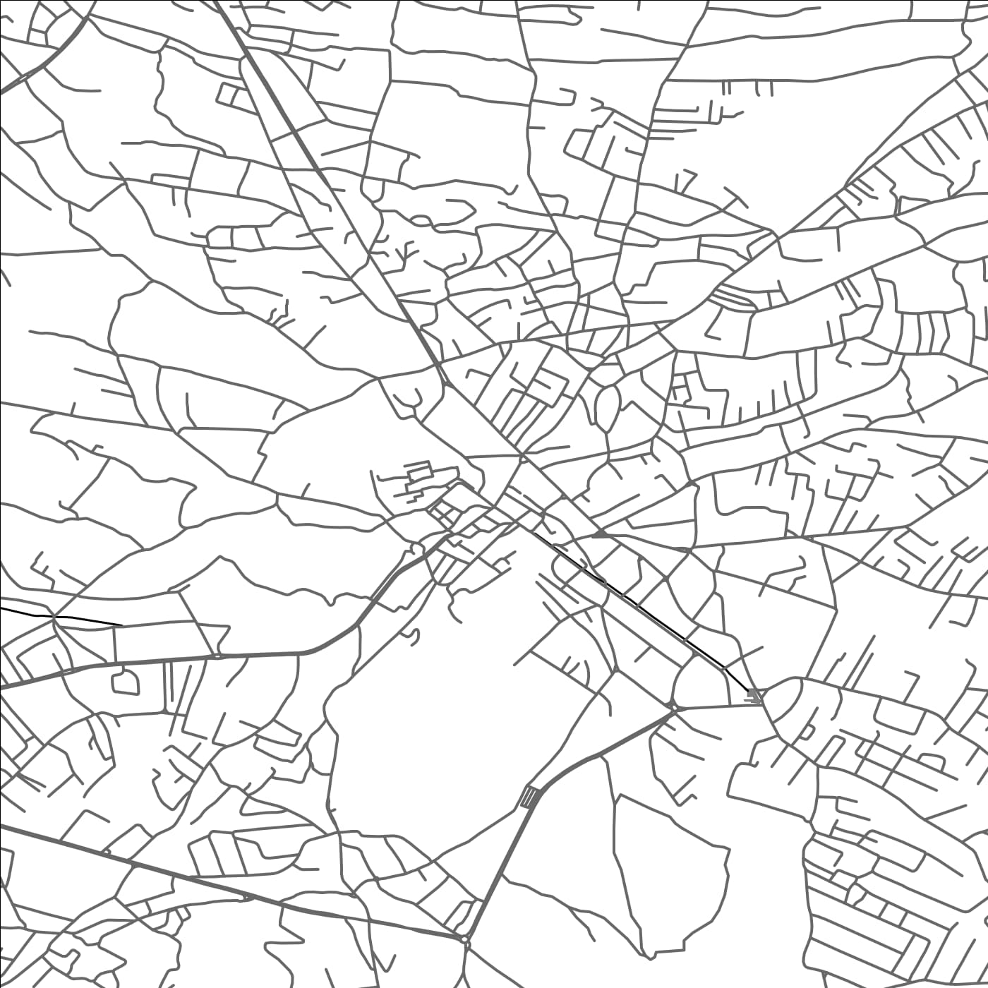 ROAD MAP OF BAALBEK, LEBANON BY MAPBAKES