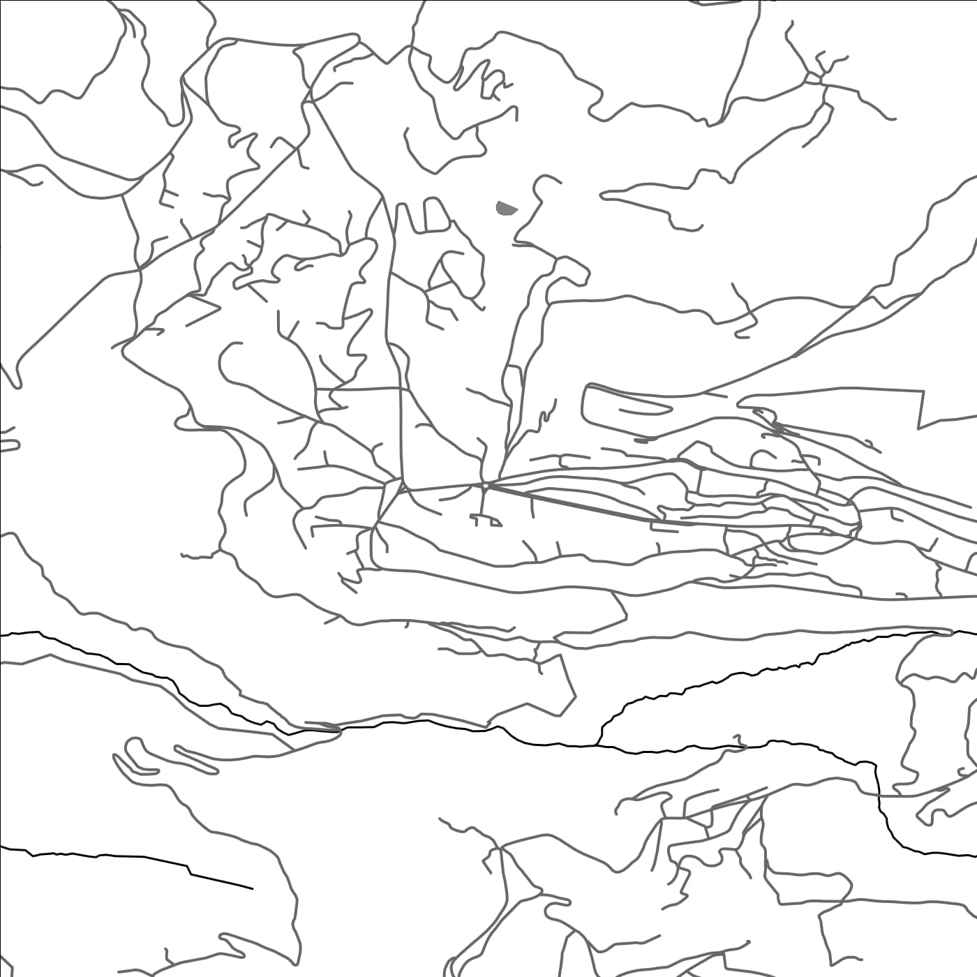 ROAD MAP OF EHDEN, LEBANON BY MAPBAKES