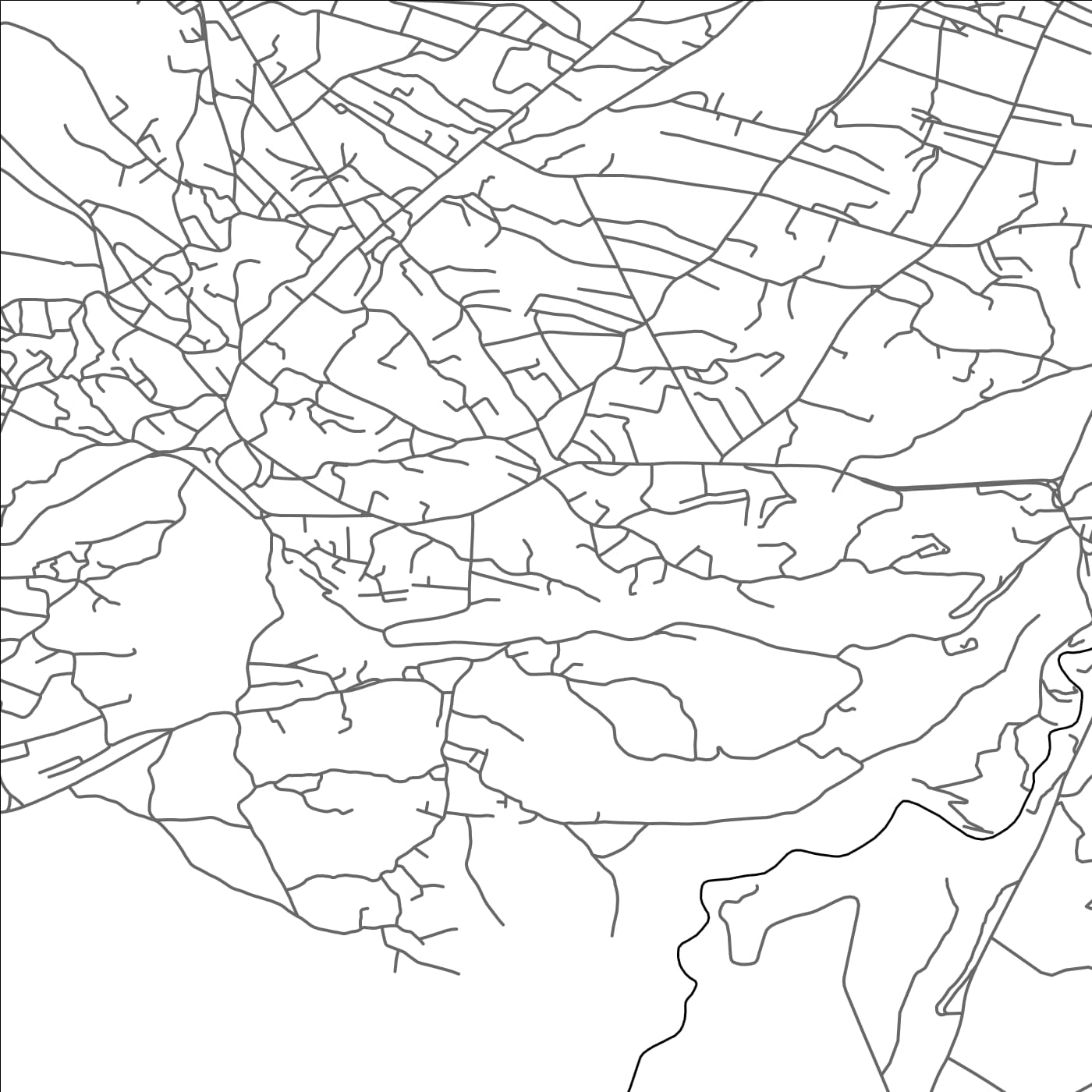 ROAD MAP OF EL HERMEL, LEBANON BY MAPBAKES