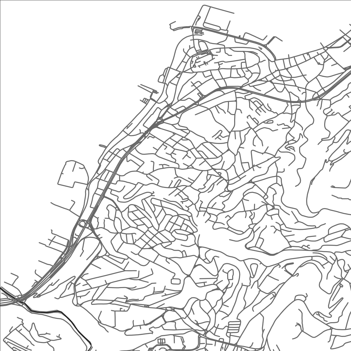 ROAD MAP OF JOUNIE, LEBANON BY MAPBAKES