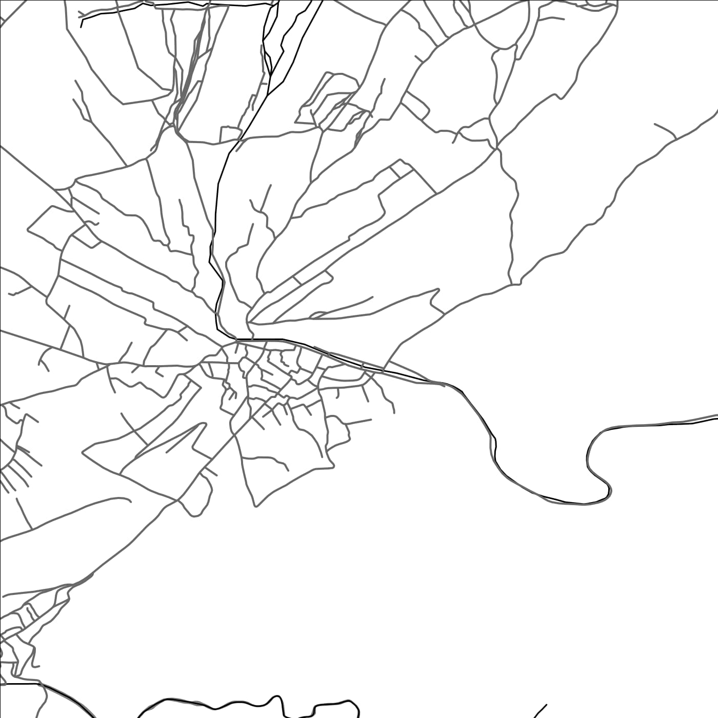 ROAD MAP OF RAS BAALBEK, LEBANON BY MAPBAKES