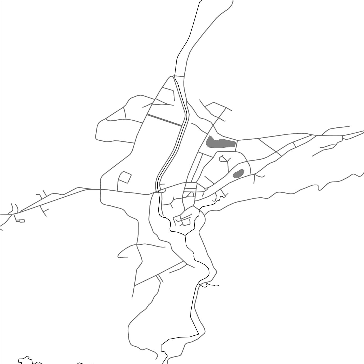 ROAD MAP OF ANOUVÔNG, LAOS BY MAPBAKES