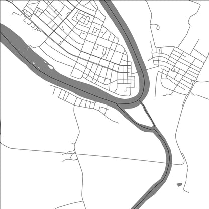 ROAD MAP OF ATTAPU, LAOS BY MAPBAKES