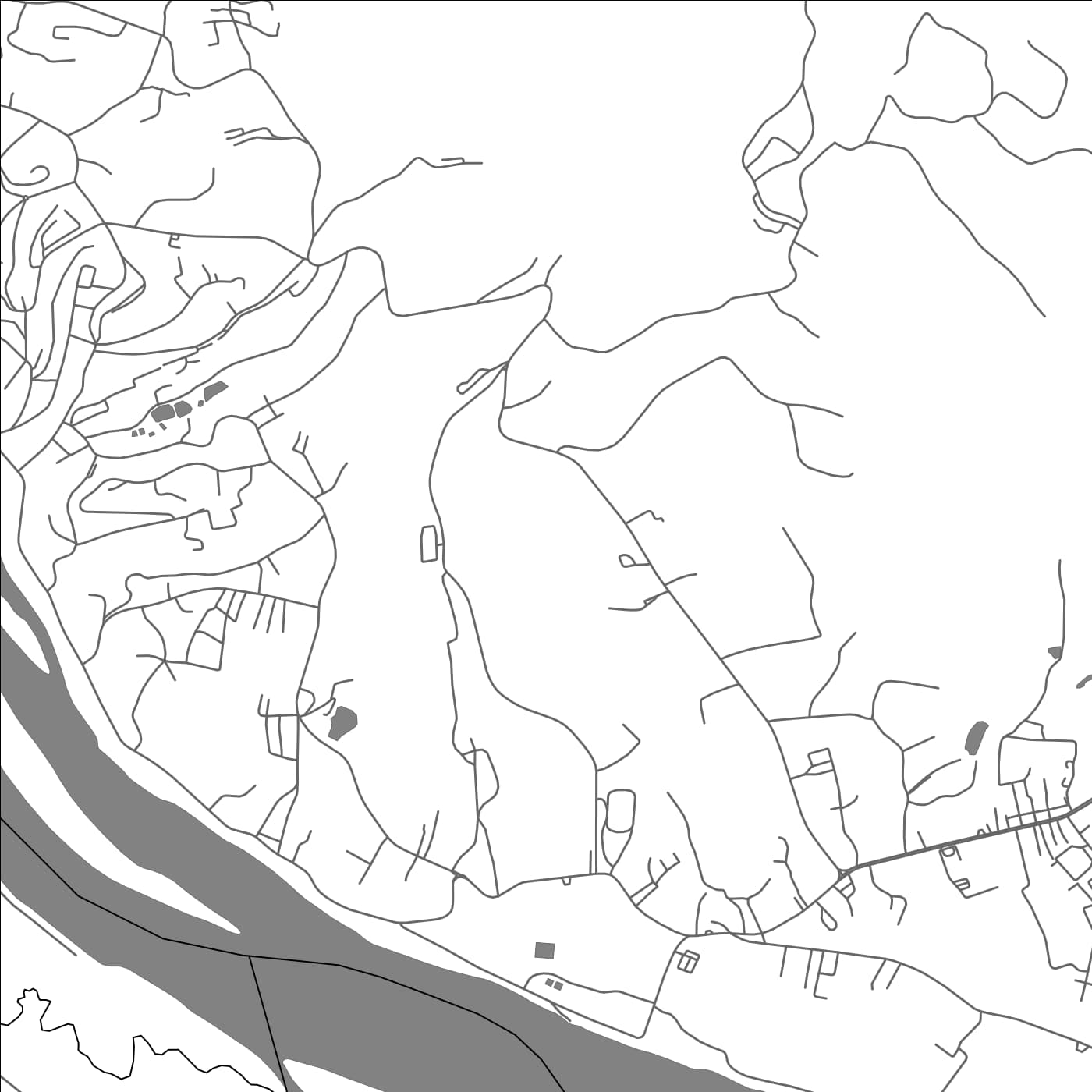 ROAD MAP OF BAN HOUAYXAY, LAOS BY MAPBAKES