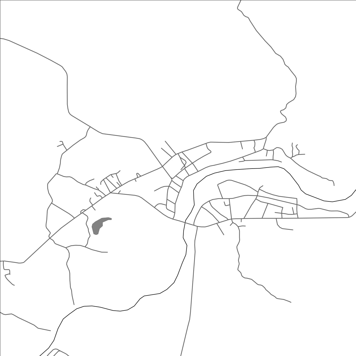 ROAD MAP OF BORIKHAN, LAOS BY MAPBAKES